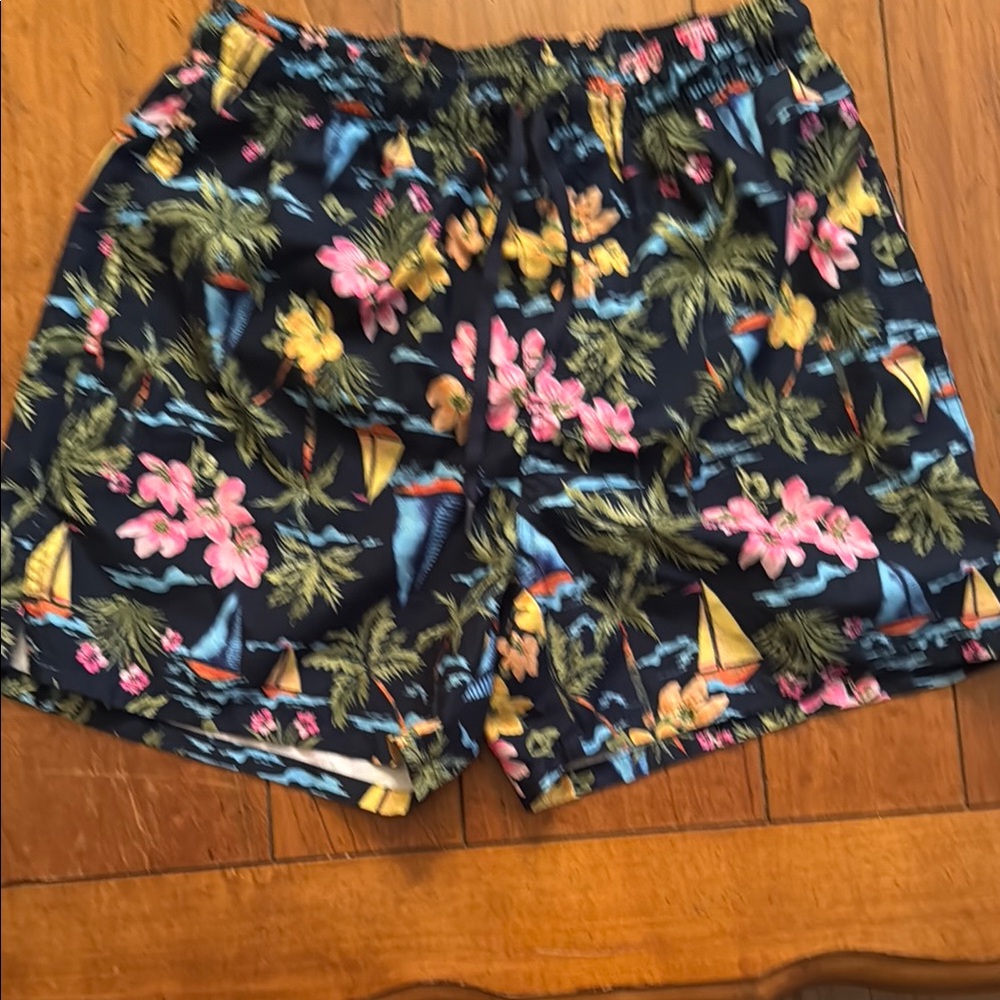 Tropical Print Swim Shorts